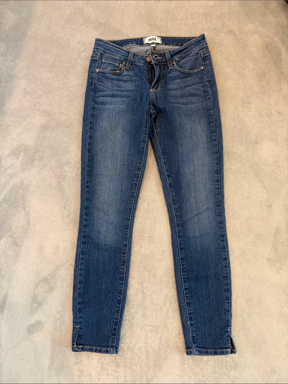 PAIGE Verdugo Slim Leg Skinny Ankle Crop Jeans